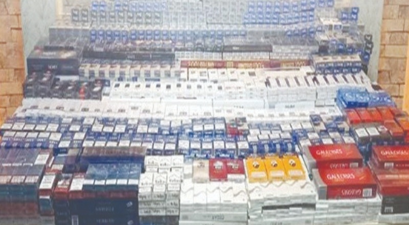 15 bin paket kaçak sigara ele geçirildi