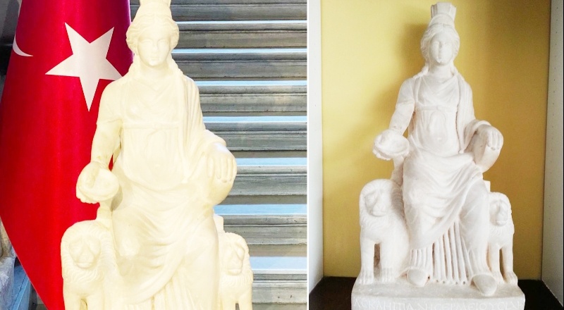 1700 yıllık Kybele heykeli Türkiye'ye döndü