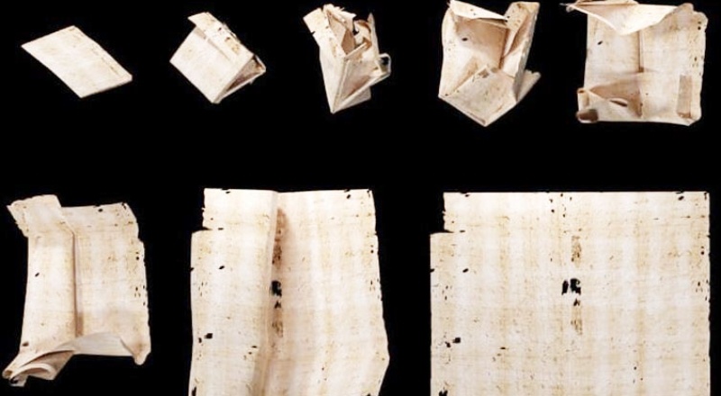 300 yıl önce şifreli katlanmış mektuptaki içerik ölüm raporu çıktı