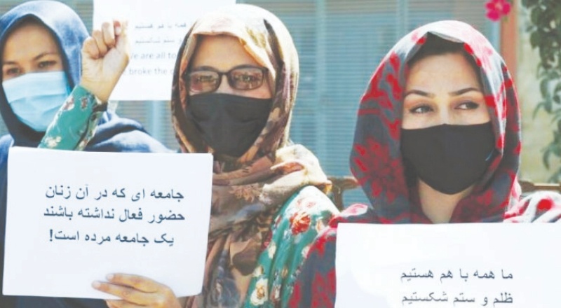 Afganistanlı kadınlar, Taliban’a karşı sokaklarda