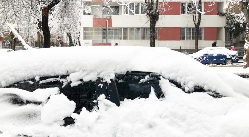 Araban’da 4 yıl aradan sonra yoğun kar yağışı sevinci