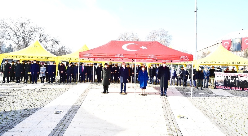 Atatürk'ün Gaziantep'e gelişinin 88. yıl dönümü kutlandı