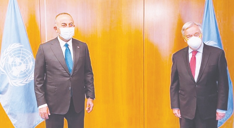 Çavuşoğlu, BM Genel Sekreteri Guterres ile görüştü