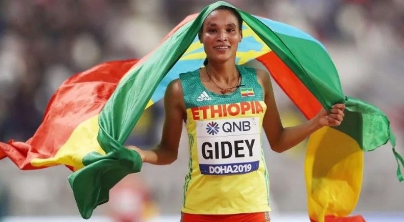Dünya Atletizm Şampiyonası'nda Etiyopyalı Gidey'e altın madalya