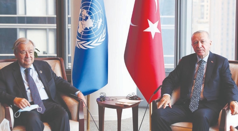 Erdoğan, BM Genel Sekreteri Guterres’le görüştü