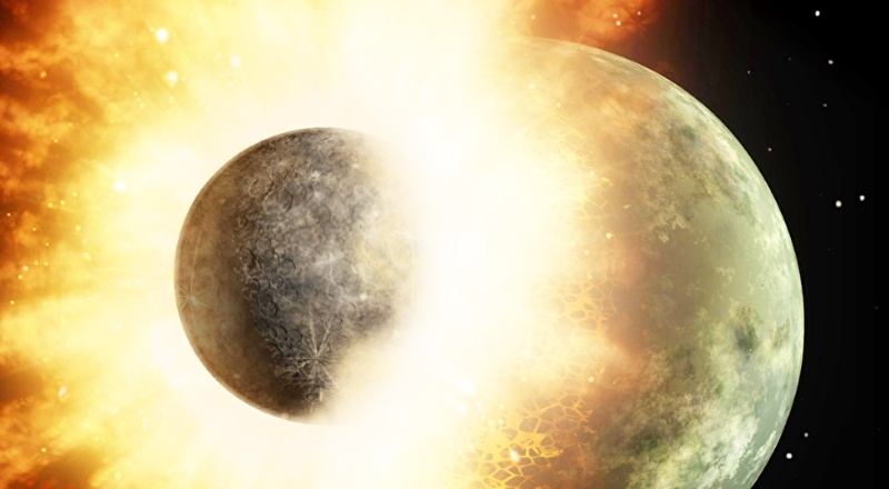 Eski gezegen 'Theia'nın parçaları Dünya'nın merkezinde olabilir