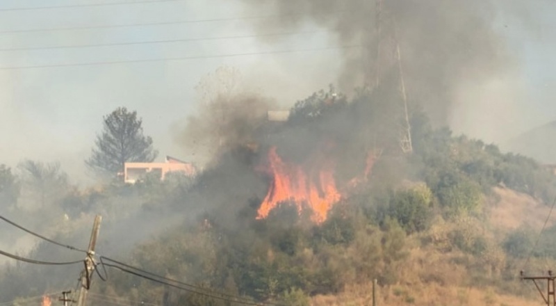 Hatay'daki orman yangını, yerleşim yerlerine sıçradı