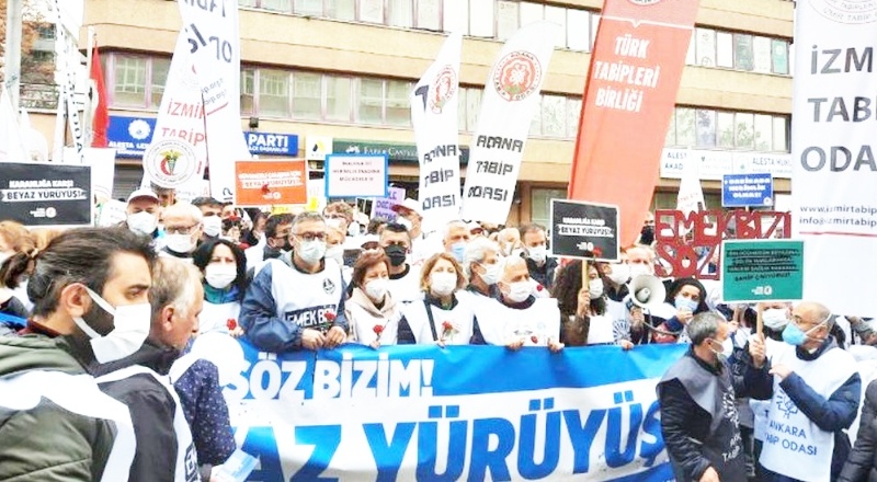 Hekimler Ankara'ya ulaştı: Emek de bizim, söz de bizim