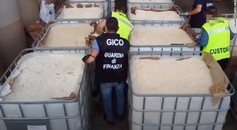 IŞİD'in Suriye'de ürettiği tespit edilen 14 ton uyuşturucu İtalya’da ele geçirildi