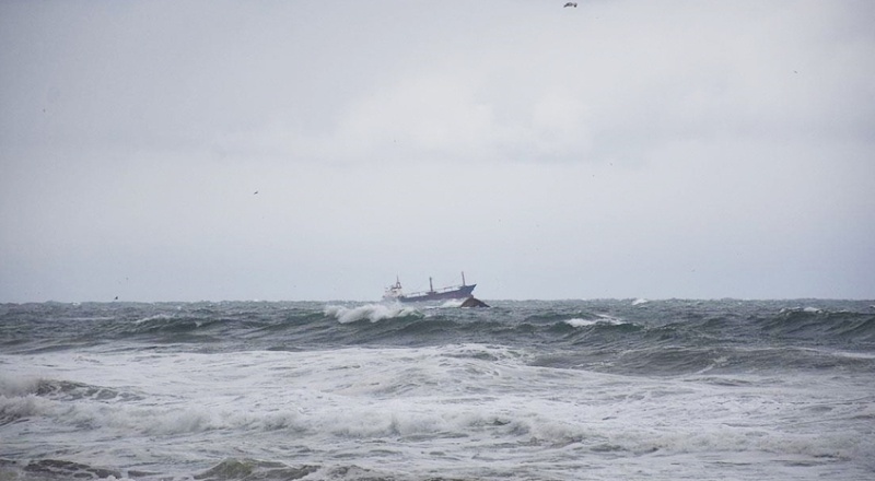 Karadeniz'de Rus bandıralı kuru yük gemisi battı