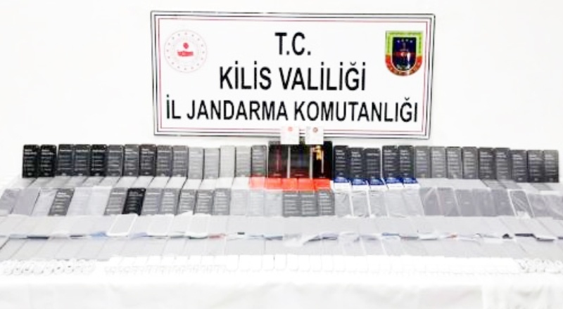 Kilis'te 81 adet kaçak cep telefonu ele geçirildi