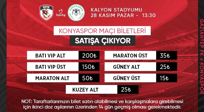 Konyaspor maçının biletleri satışa çıktı