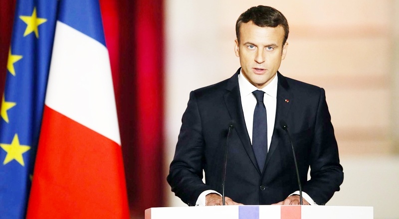 Macron: Ülkemiz saldırı altında; asla teslim olmayacağız!