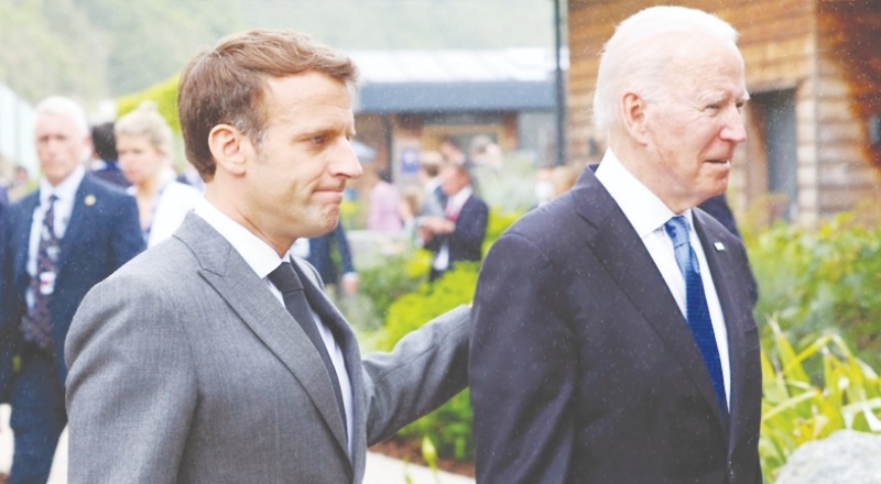 Macron ve Biden, "denizaltı krizini" görüştü; Fransa'nın Washington Büyükelçisi görevine dönüyor