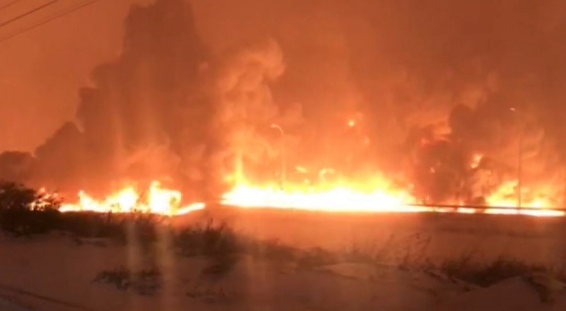 Maraş-Antep'teki petrol boru hattı patladı