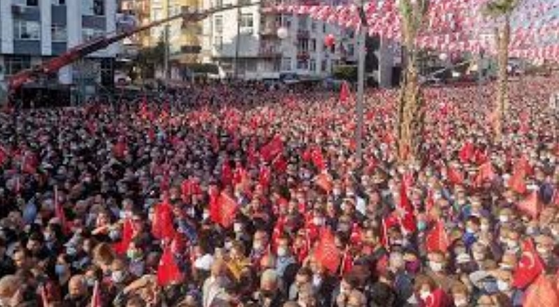 Mersin Valiliğinden CHP mitingi açıklaması: Yaklaşık 21 bin 500 kişi katıldı