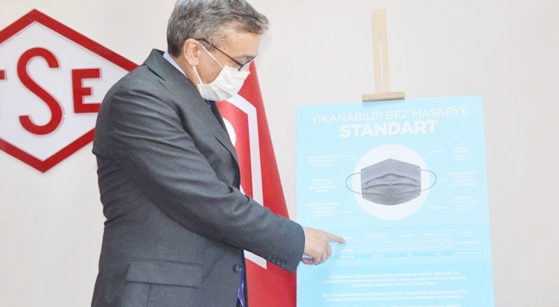 TSE Başkanı Şahin, bez maske standardını açıkladı: Bakteri filtrasyonu, solunabilirlik, mikrobiyal temizlik, yıkanabilir