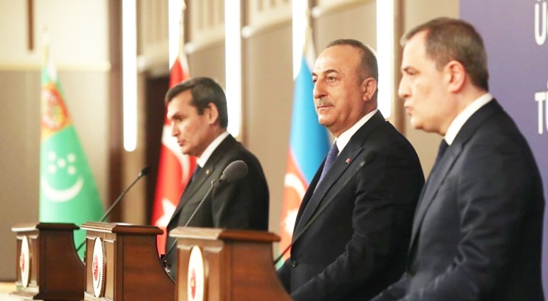 Türkiye-Azerbaycan-Türkmenistan üçlü Dışişleri Bakanları 5. Toplantısı'nın ardından ortak bildiri imzalandı