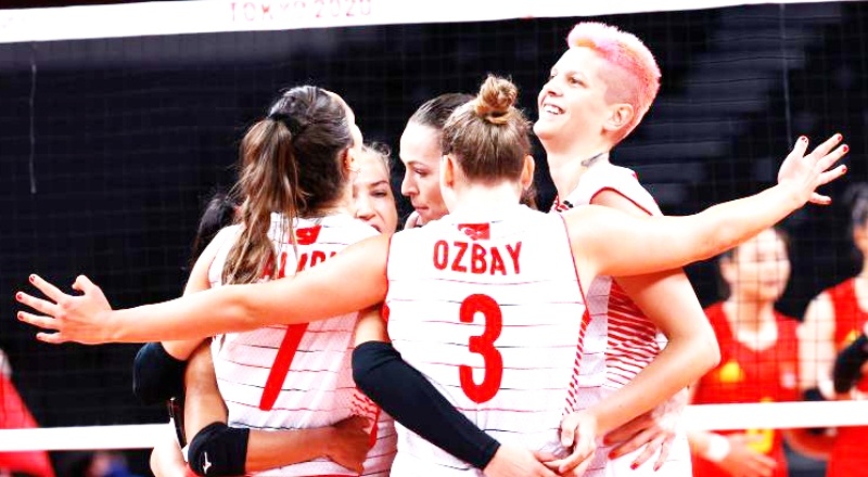 Türkiye Milli Kadın Voleybol Takımı, Çin'i 3-0 mağlup etti