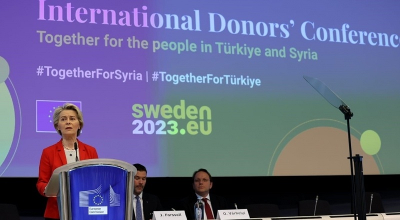 Türkiye ve Suriye’deki insanlara yardım için 7 milyar Avro yardım taahhüdünde bulunuldu