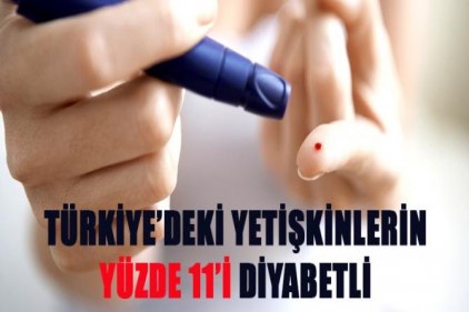Türkiye’deki yetişkinlerin yüzde 11’i diyabetli