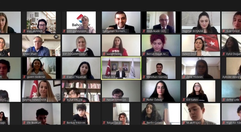 Vali Davut Gül, Bahçeşehir Koleji’nin online toplantısında