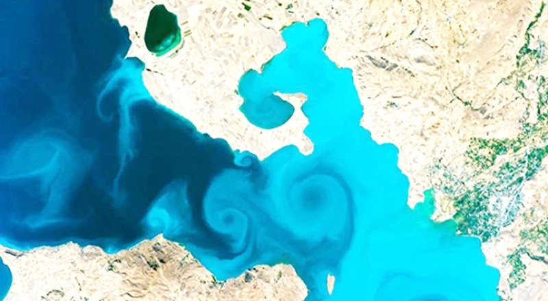 Van Gölü'nün uzaydan çekilen görseli finalde
